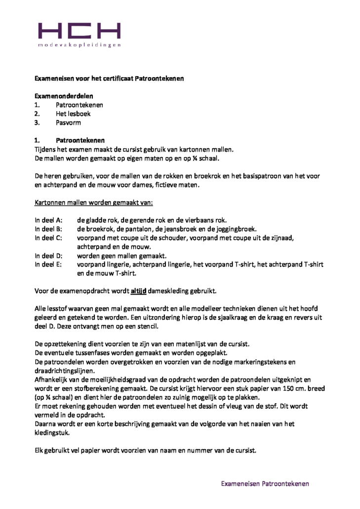 HCH-cursussen